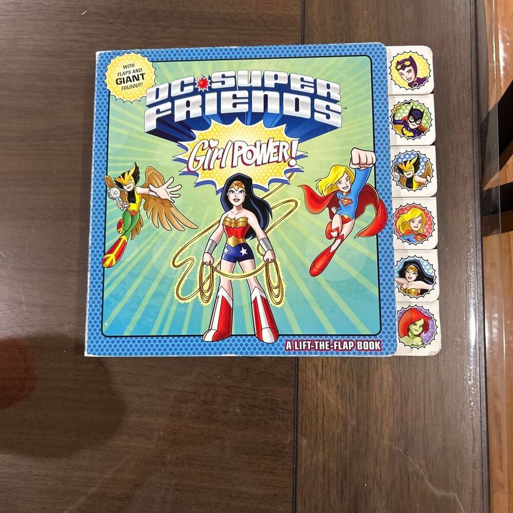 DC Super Friends Girl Power! Lift-the-flap book with Wonder Woman, Supergirl